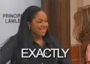 lady saying "EXACTLY"
