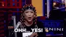 lady clapping her hands saying "OHH.. YES!"