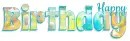 HAPPY BIRTHDAY, TEAL, ABSTRACT, BUBBLES, TEXT