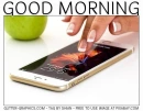GOOD MORNING, SMARTPHONE, WOMAN, TEXT