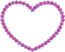 flowers with shape of heart