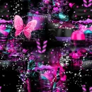 Pretty purple  cluster background 