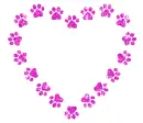heart and paw print