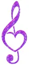 heart and treble clef