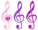 treble clefs and hearts