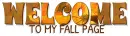 WELCOME TO MY FALL PAGE