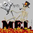 Mel - Skeleton - Ghost - Leaves