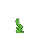 green worm