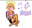 Girl blowing bubble