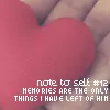 note to self