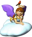 angel with bird