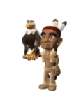 indian with eagle