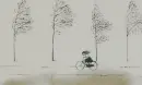 girl trying to ride bike in the wind