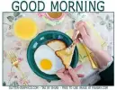 GOOD MORNING, COFFEE, BREAKFAST, TEXT