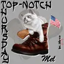 Mel - Thursday - Top-Notch - Boot - Cat - Flag