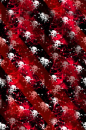 Skull tile in red 