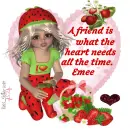 Emee (Mel) - A friend Is What - Heart - Strawberries