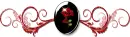 Gothic Glitter Rose Divider 