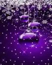 Purple Sparkly Christmas