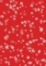 Red Snowflake Background