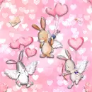 Bunny love Seamless Bg