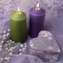 Purple Heart & Candles