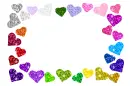 frame of hearts