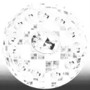 Disco Made Of Diamond Stone With Emerald