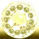 Disco Made Of Pearl Stone With Ruby