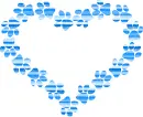 heart of paw prints