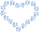 heart of paw prints