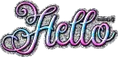 Multi Color Hello Glitter