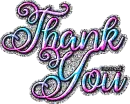 Multi Color Thank You Glitter