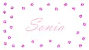 Sonia - frame with paw prints