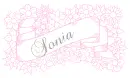 Sonia - ribbon with flowers