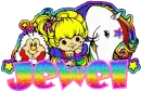 Rainbow Brite Glitter Tag - Jewel