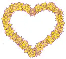 heart with flowers