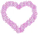 heart with flowers