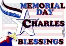 Charles - Memorial Day Blessings- Red - White - Blue