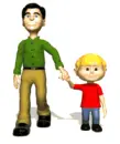 dad and son