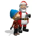 with Santa Claus