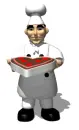 confectioner with cake