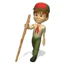 boy with stick