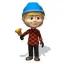 boy with bell