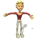 boy bends