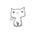 white cat