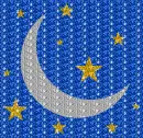 moon, stars, sky 