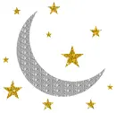 moon, stars