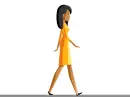 woman in the yellow dress