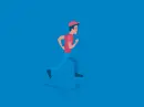 man running